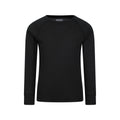 Black - Back - Mountain Warehouse Childrens-Kids Talus Plain Base Layer Set