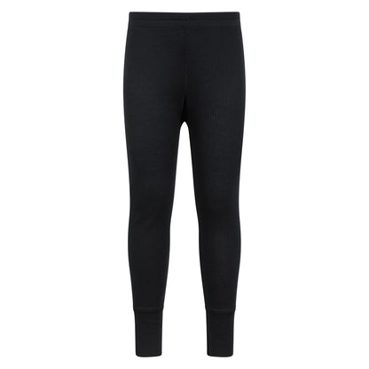 Black - Pack Shot - Mountain Warehouse Childrens-Kids Talus Plain Base Layer Set