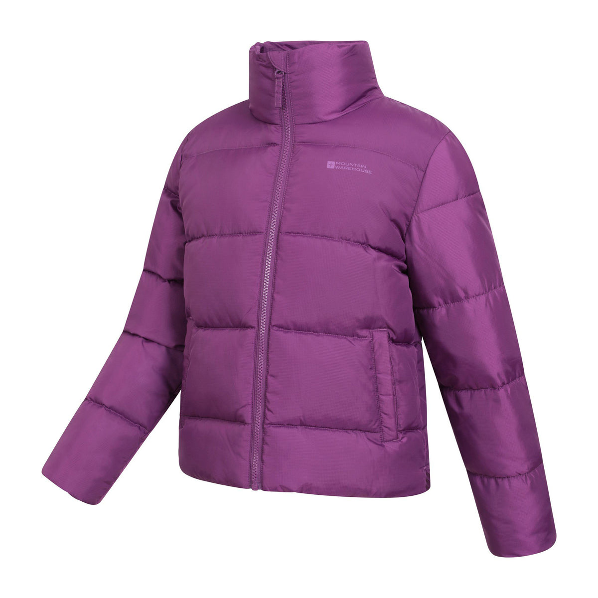 Purple - Lifestyle - Mountain Warehouse Childrens-Kids Lottie Water Resistant Padded Jacket