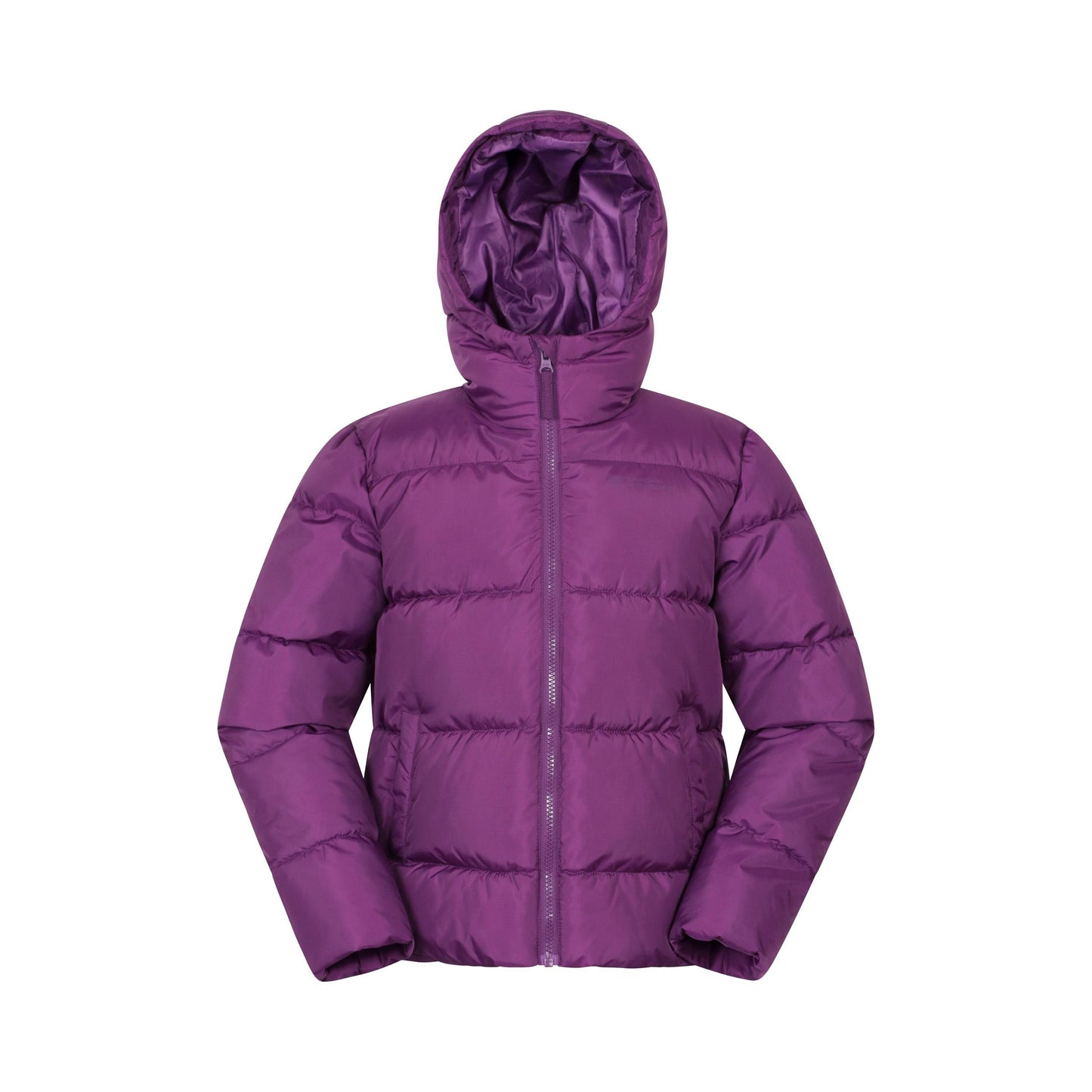 Dark Purple - Front - Mountain Warehouse Childrens-Kids Lottie Water Resistant Padded Jacket