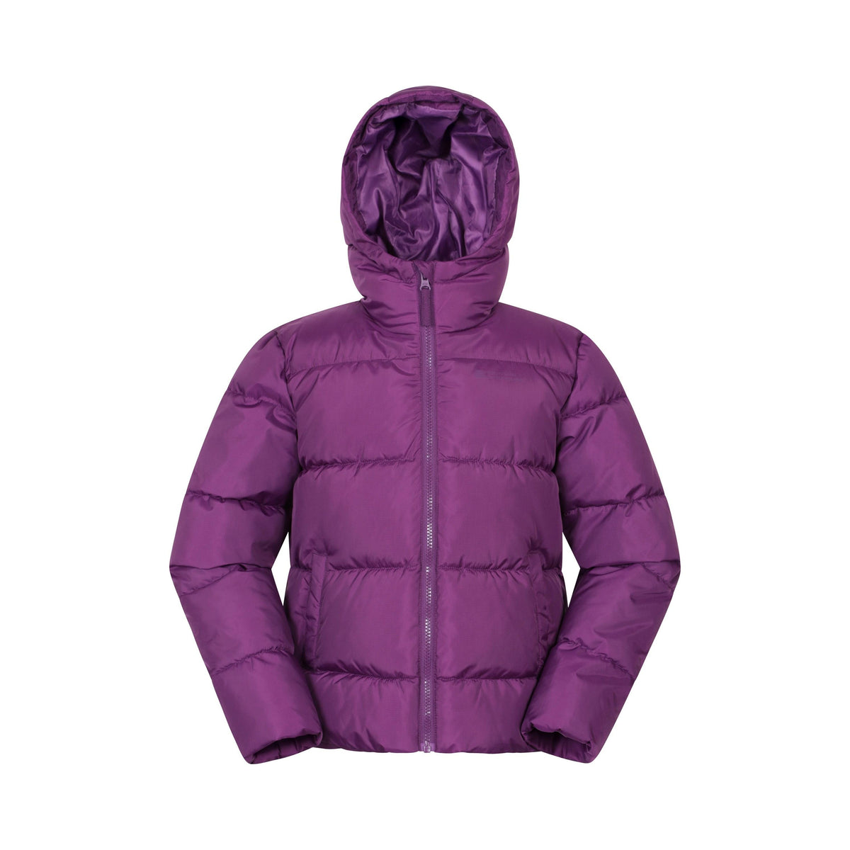 Dark Purple - Front - Mountain Warehouse Childrens-Kids Lottie Water Resistant Padded Jacket