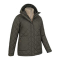 Khaki Green - Back - Mountain Warehouse Womens-Ladies Nebraskan Borg 3 in 1 Padded Jacket
