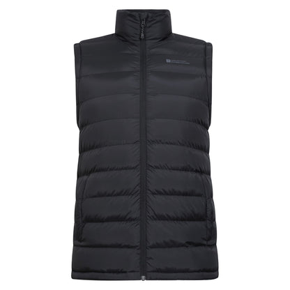 Black - Front - Mountain Warehouse Mens Seasons Faux Fur Lined Padded Gilet