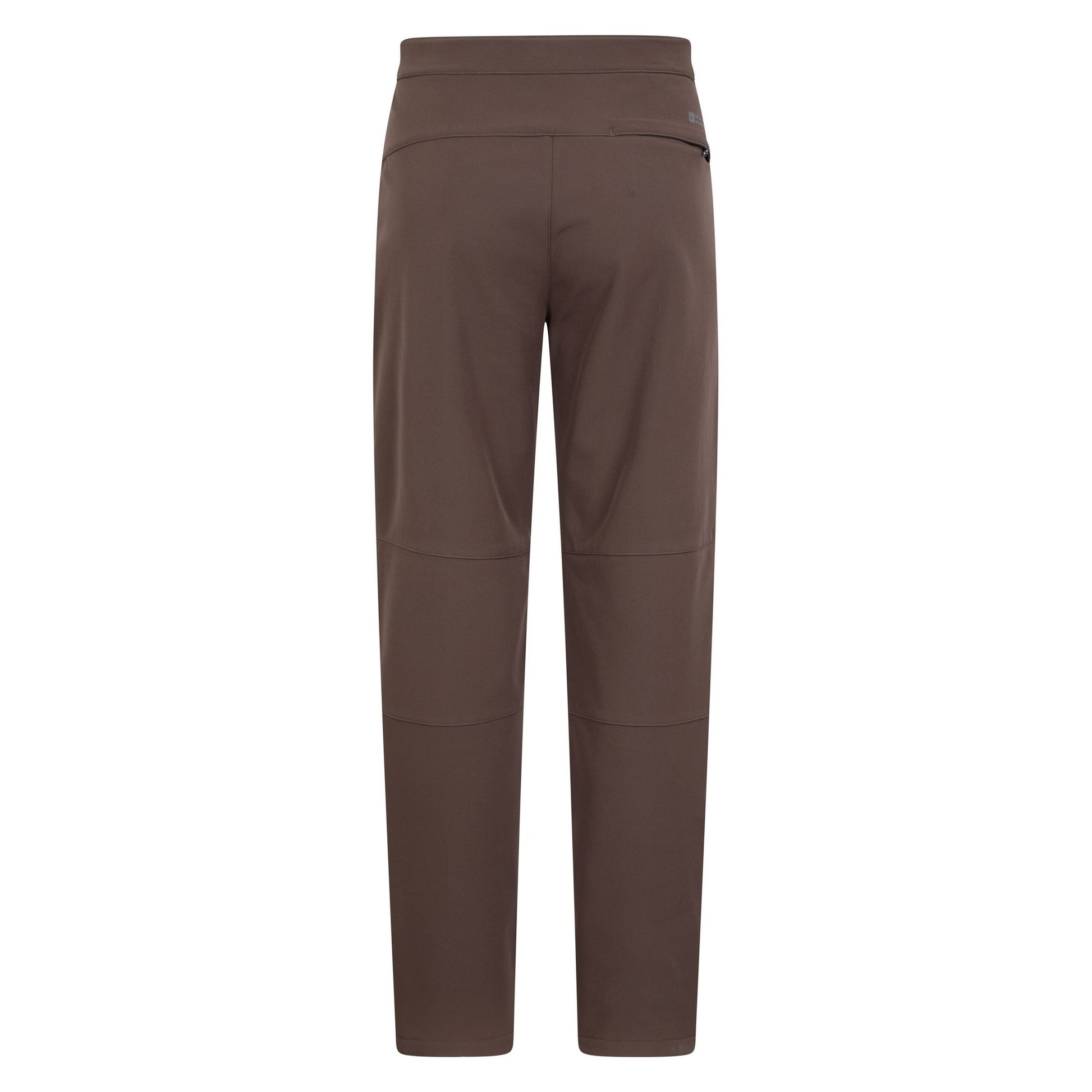 Brown - Back - Mountain Warehouse Mens Rockcliffe Softshell Hiking Trousers