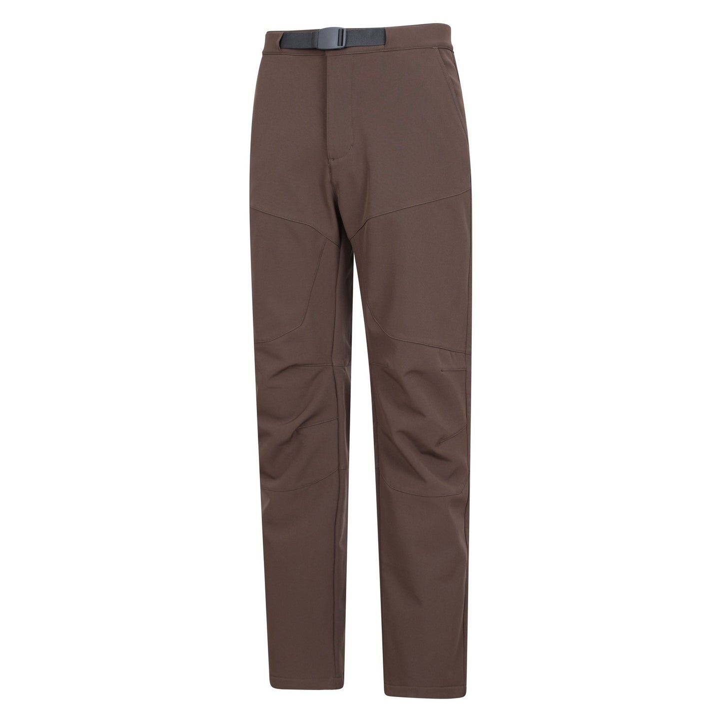 Brown - Side - Mountain Warehouse Mens Rockcliffe Softshell Hiking Trousers