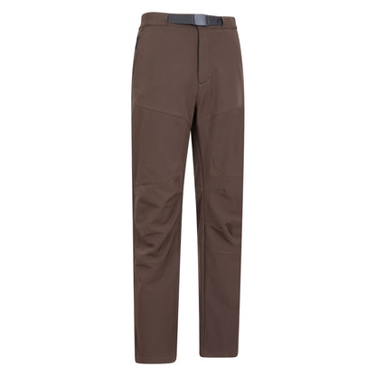 Brown - Lifestyle - Mountain Warehouse Mens Rockcliffe Softshell Hiking Trousers