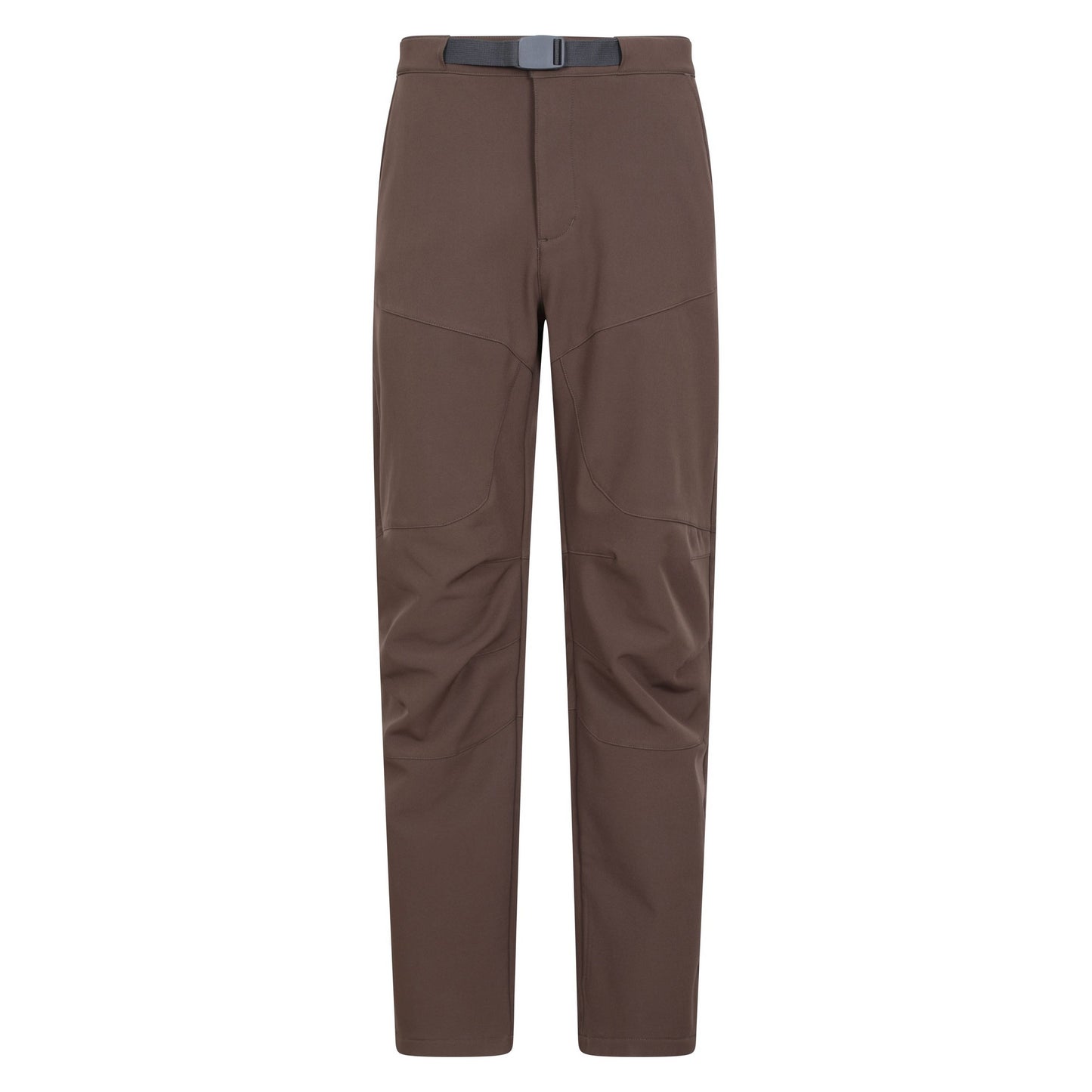 Brown - Front - Mountain Warehouse Mens Rockcliffe Softshell Hiking Trousers