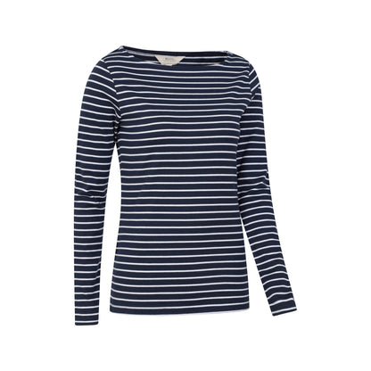 Navy - Side - Mountain Warehouse Womens-Ladies St Ives Crew Neck Top