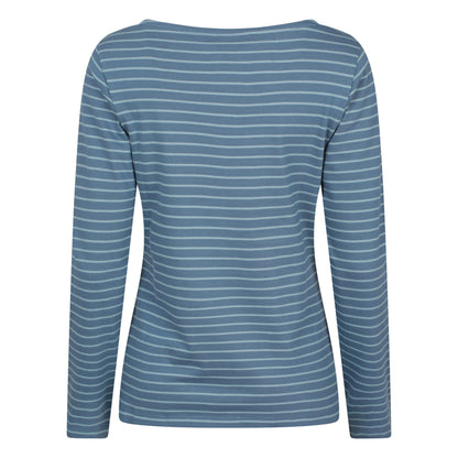 Blue - Back - Mountain Warehouse Womens-Ladies St Ives Crew Neck Top