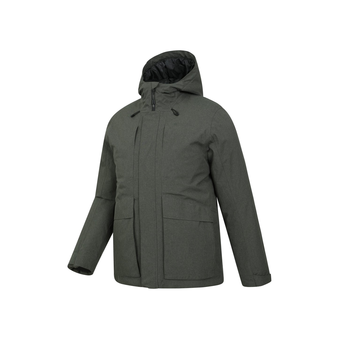 Khaki Green - Side - Mountain Warehouse Mens Tempest Waterproof Padded Jacket