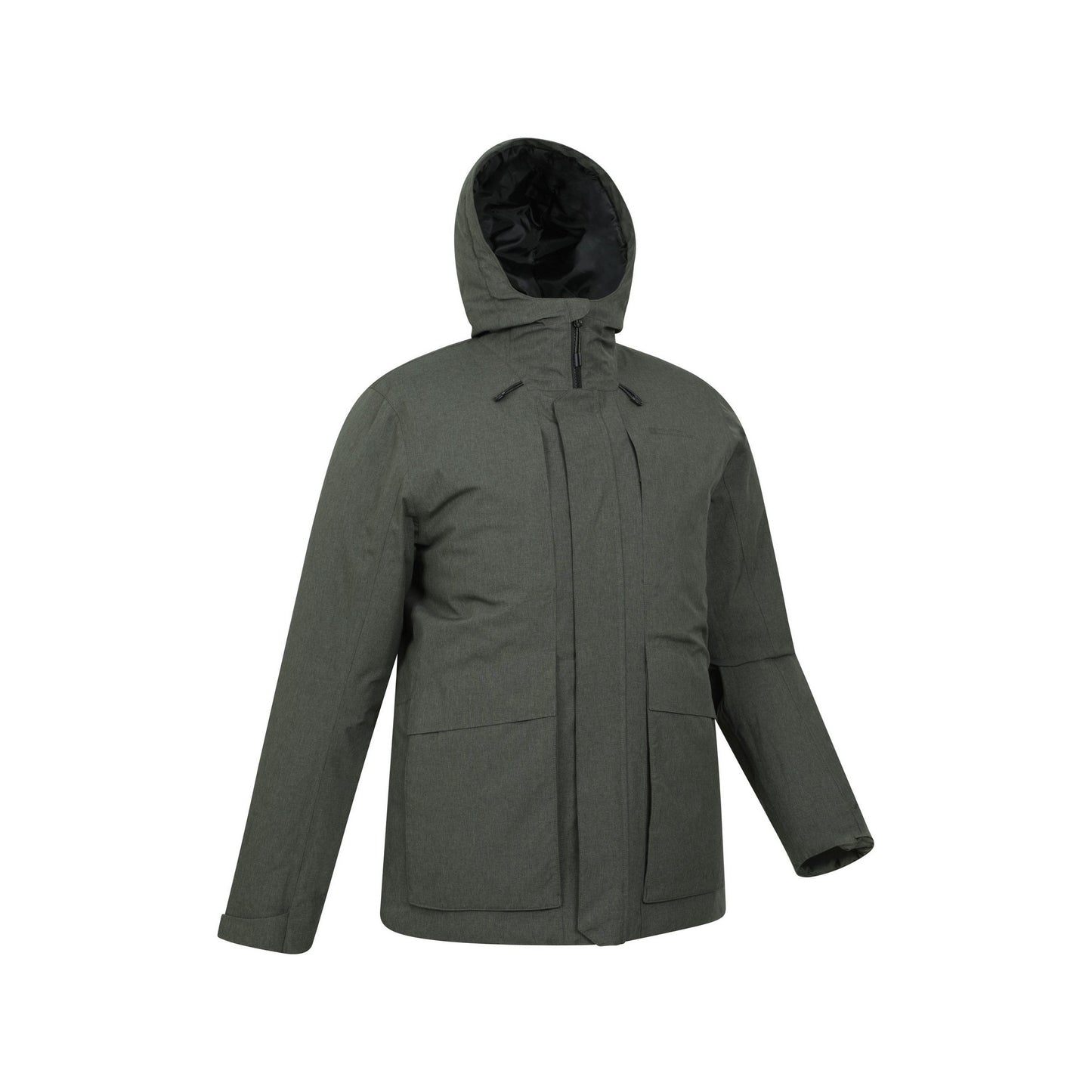 Khaki Green - Lifestyle - Mountain Warehouse Mens Tempest Waterproof Padded Jacket