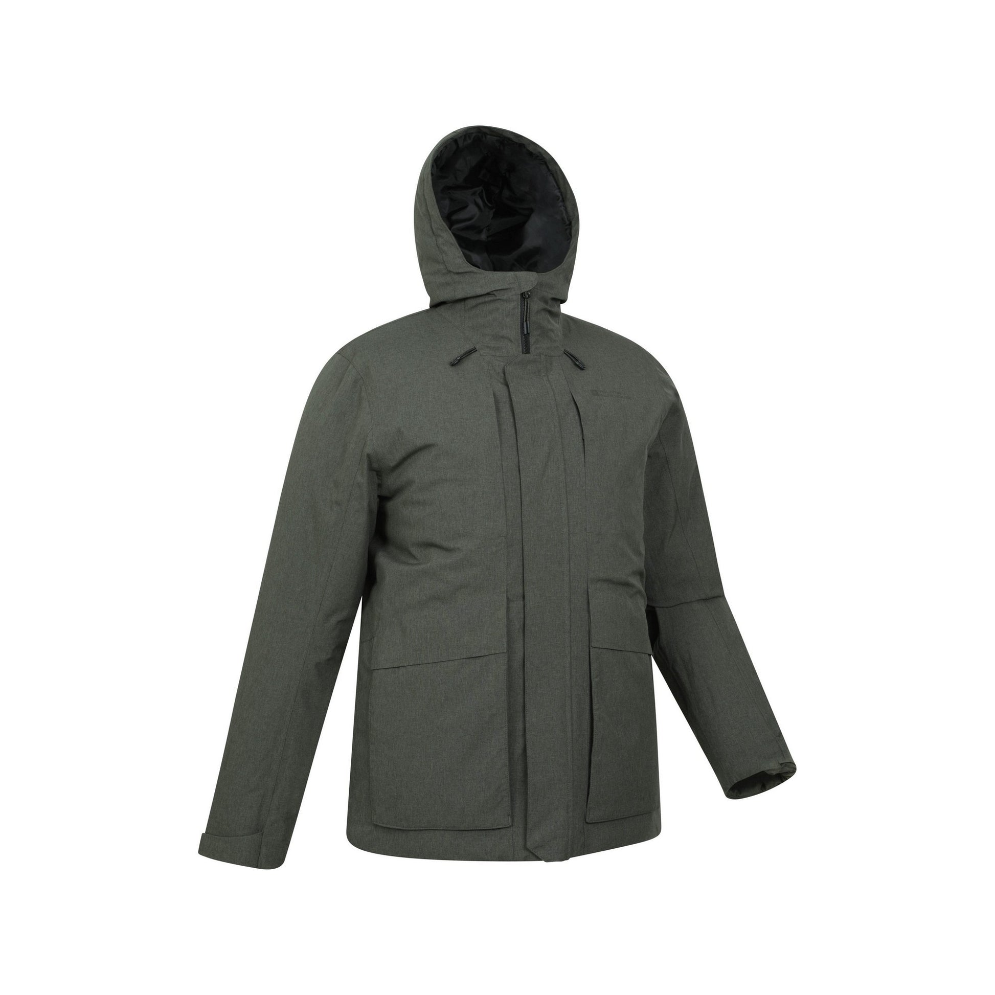 Khaki Green - Lifestyle - Mountain Warehouse Mens Tempest Waterproof Padded Jacket