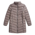 Taupe - Front - Animal Womens-Ladies Frankie Longline Padded Jacket