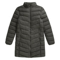 Dark Khaki - Front - Animal Womens-Ladies Frankie Longline Padded Jacket