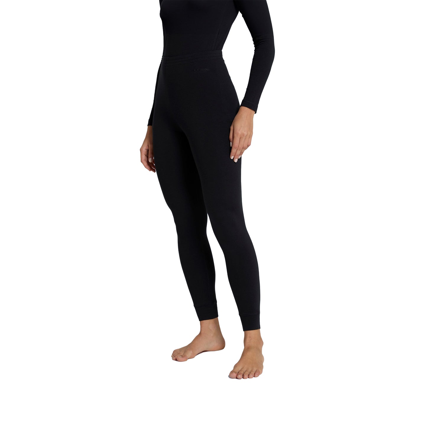 Jet Black - Front - Animal Womens-Ladies Blaze Base Layer Bottoms
