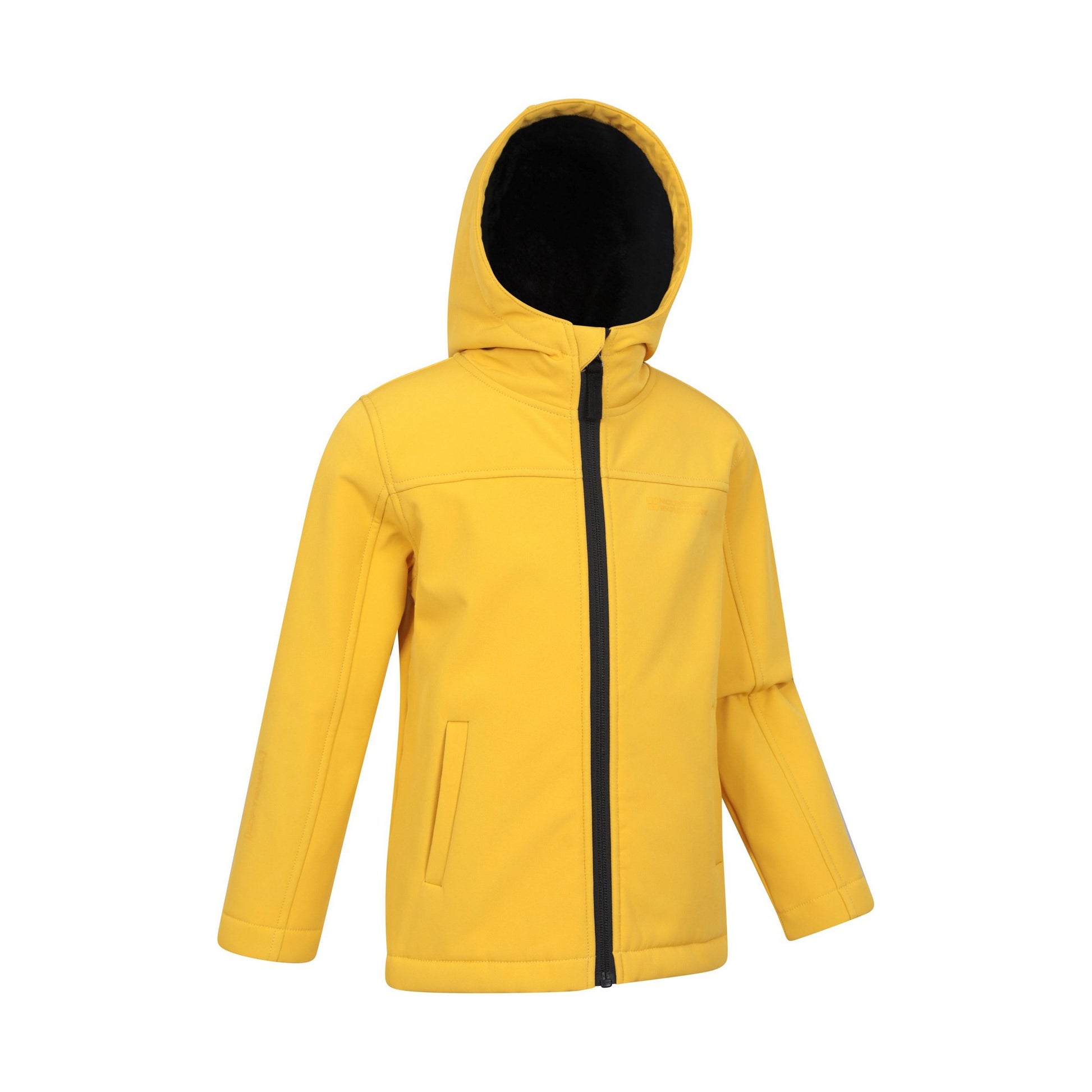 Mustard - Lifestyle - Mountain Warehouse Childrens-Kids Arctic Borg Lined Soft Shell Jacket