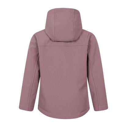 Pink - Back - Mountain Warehouse Childrens-Kids Arctic Borg Lined Soft Shell Jacket