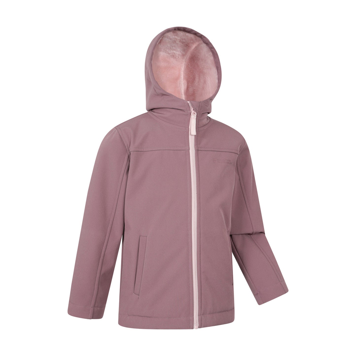 Pink - Lifestyle - Mountain Warehouse Childrens-Kids Arctic Borg Lined Soft Shell Jacket