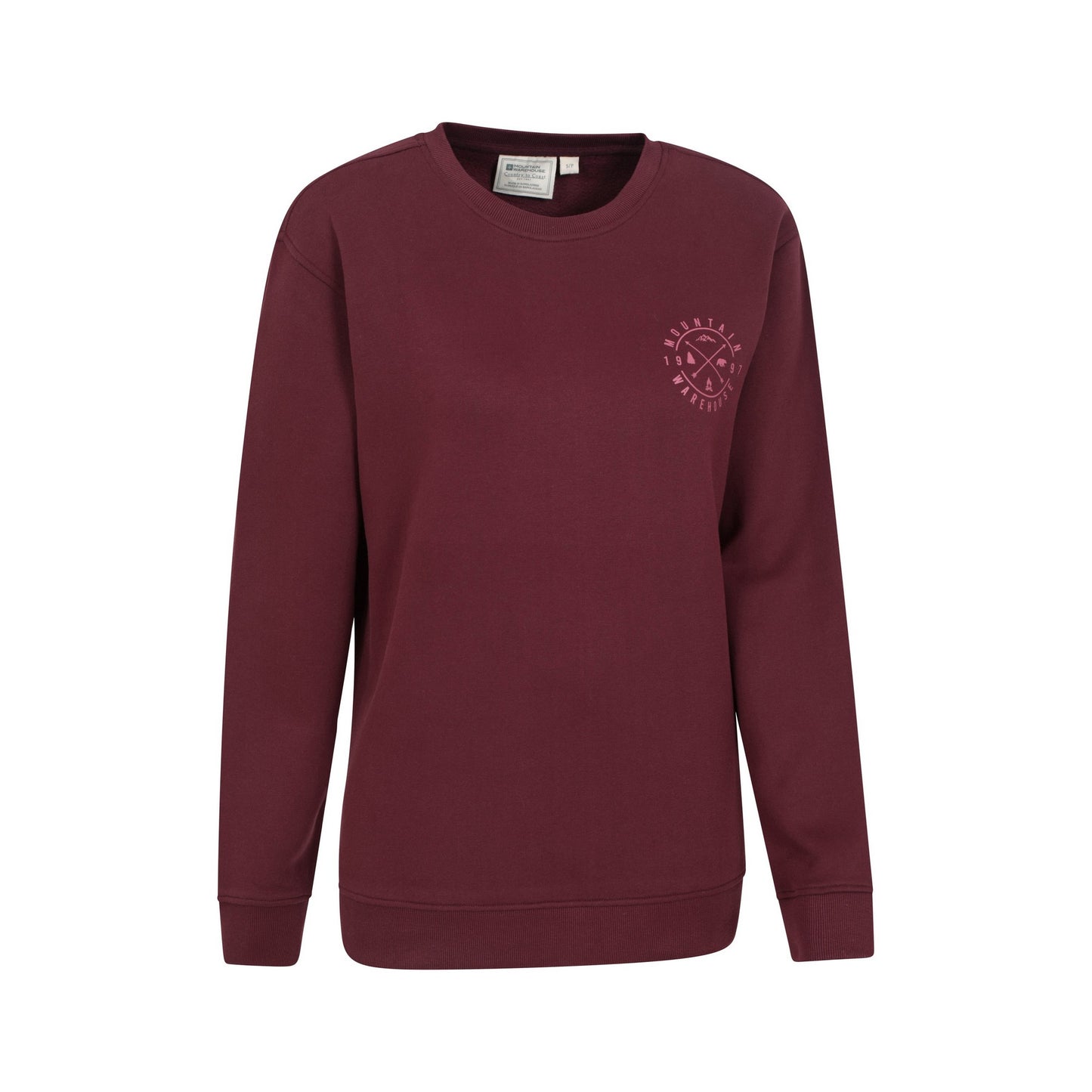 Burgundy - Lifestyle - Mountain Warehouse Womens-Ladies Compass Compass Sweatshirt