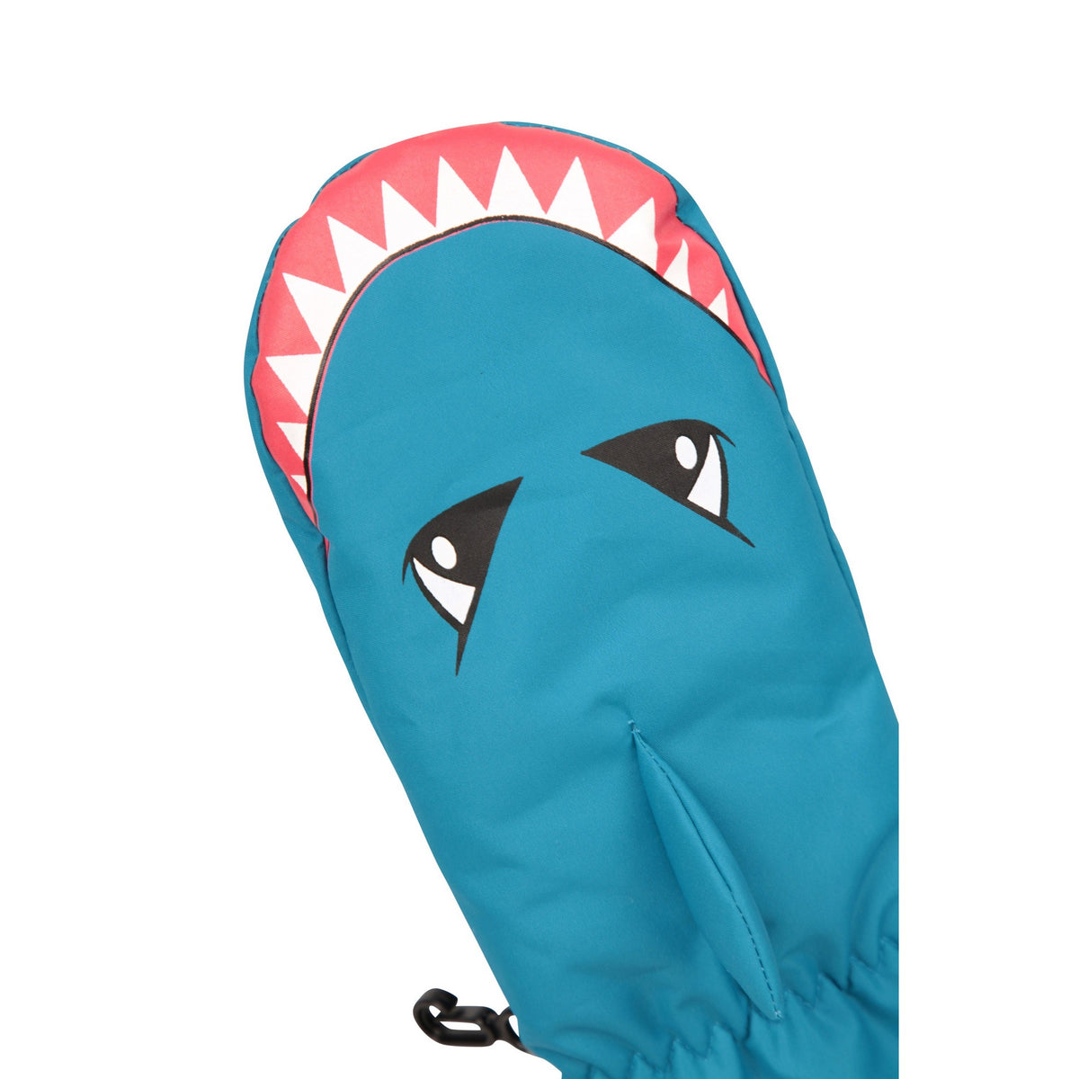 Navy - Side - Critters Choice Childrens-Kids Shark Ski Mittens