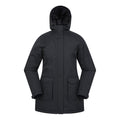 Black - Front - Mountain Warehouse Womens-Ladies Ranger Water Resistant Padded Parka