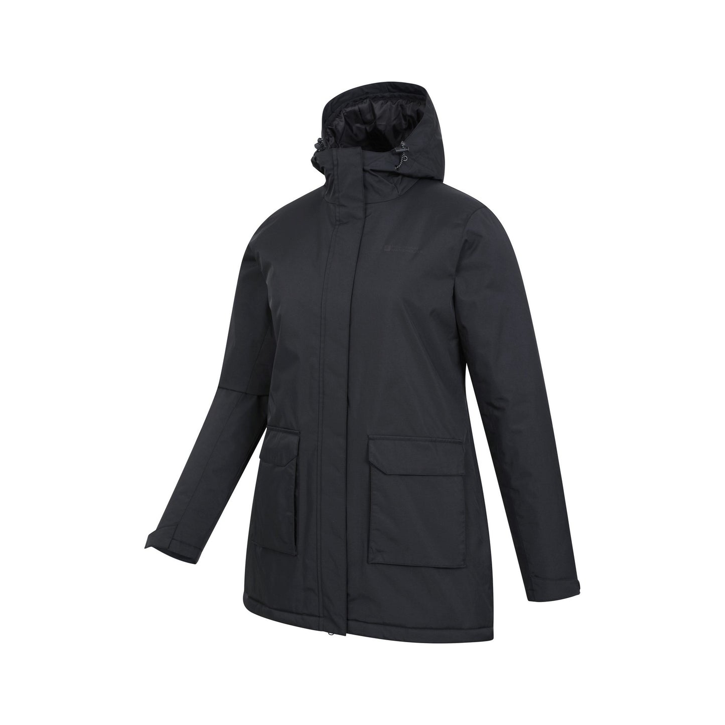 Black - Side - Mountain Warehouse Womens-Ladies Ranger Water Resistant Padded Parka