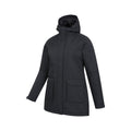 Black - Side - Mountain Warehouse Womens-Ladies Ranger Water Resistant Padded Parka