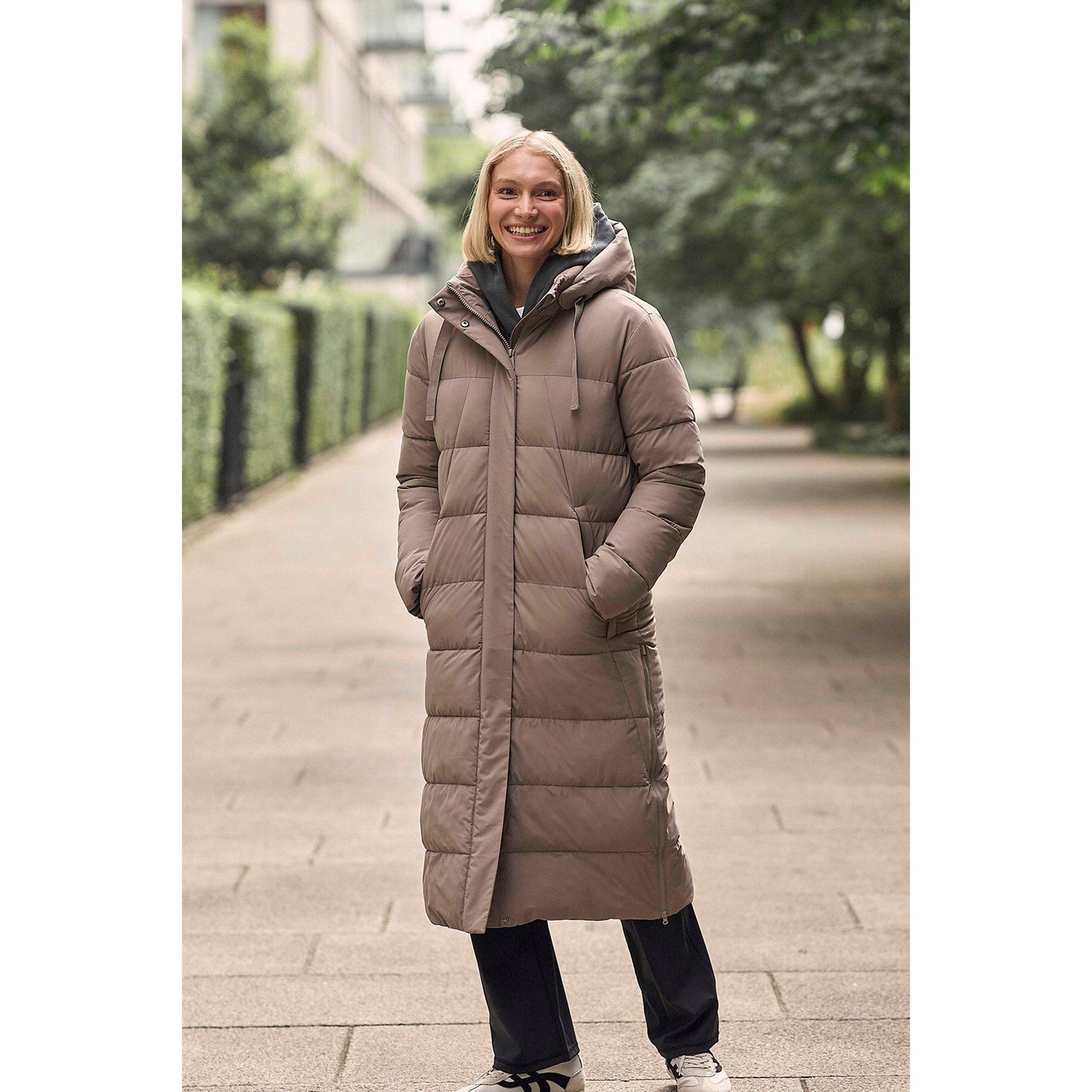 Taupe - Front - Animal Womens-Ladies Comfort Cloud Coat