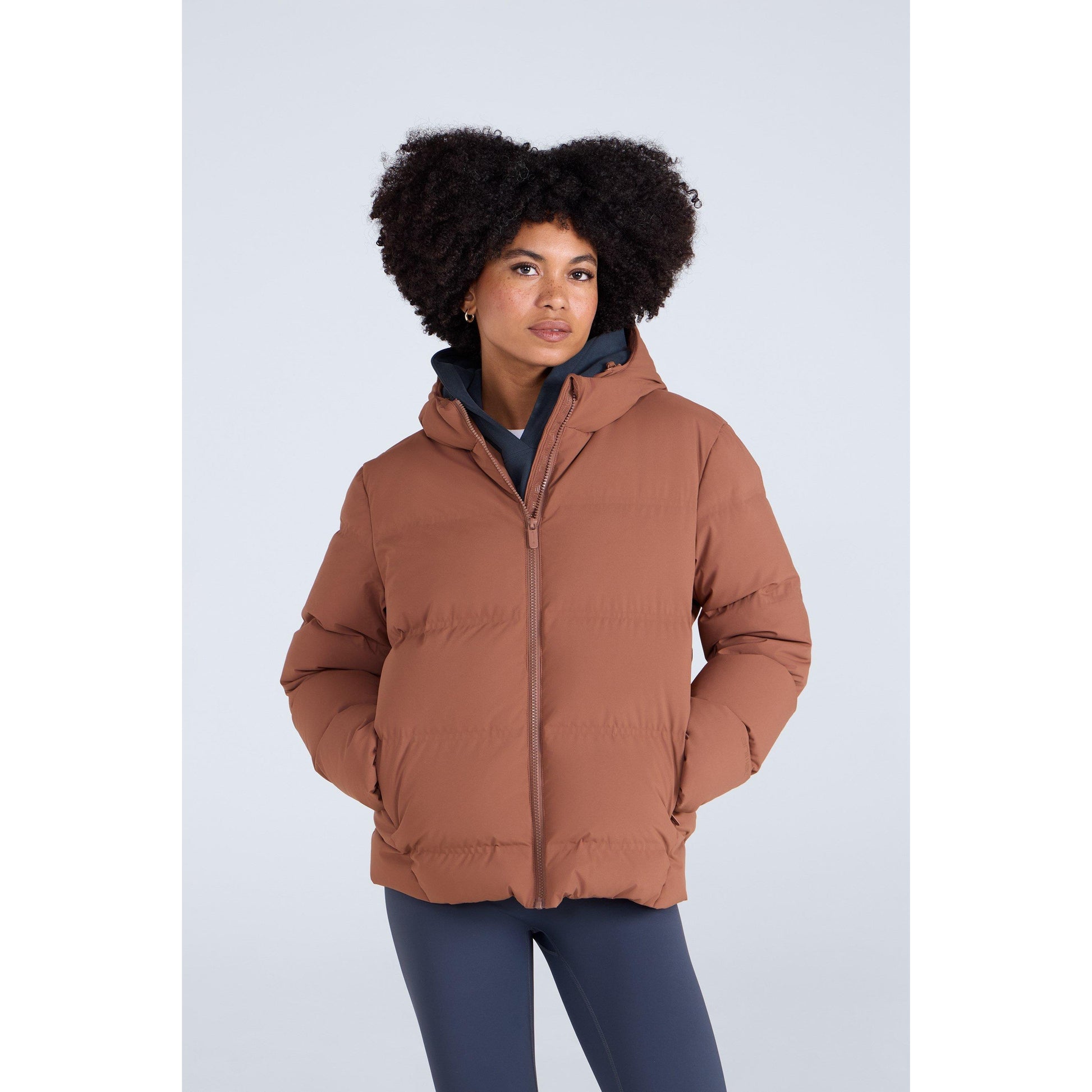 Rust - Front - Animal Womens-Ladies Cosi Cloud Down Jacket