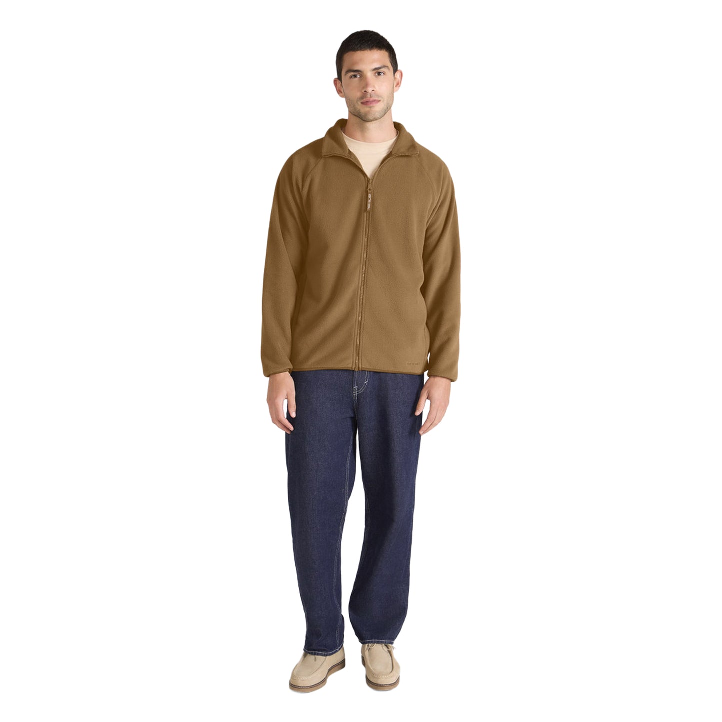 Mustard - Side - Mountain Warehouse Mens Stockholm Full Zip Fleece Jacket