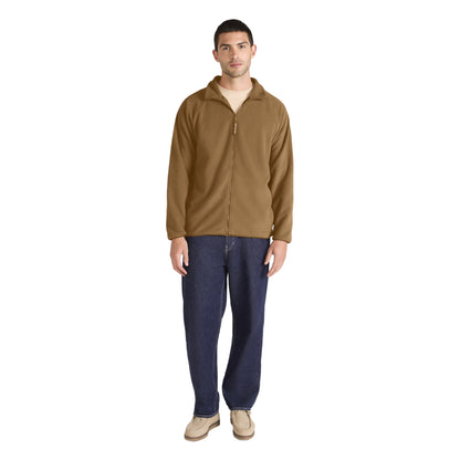 Mustard - Side - Mountain Warehouse Mens Stockholm Full Zip Fleece Jacket