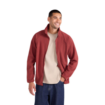 Red - Side - Mountain Warehouse Mens Stockholm Full Zip Fleece Jacket