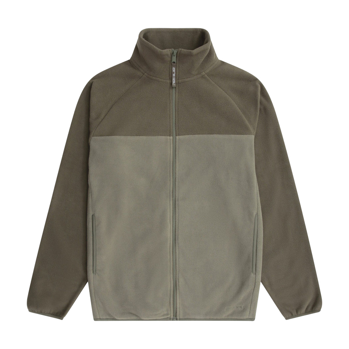 Light Khaki - Front - Mountain Warehouse Mens Stockholm Full Zip Fleece Jacket