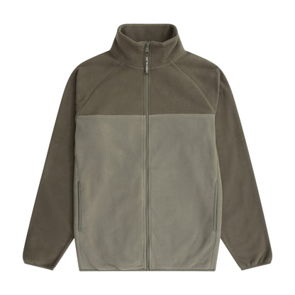 Light Khaki - Front - Mountain Warehouse Mens Stockholm Full Zip Fleece Jacket