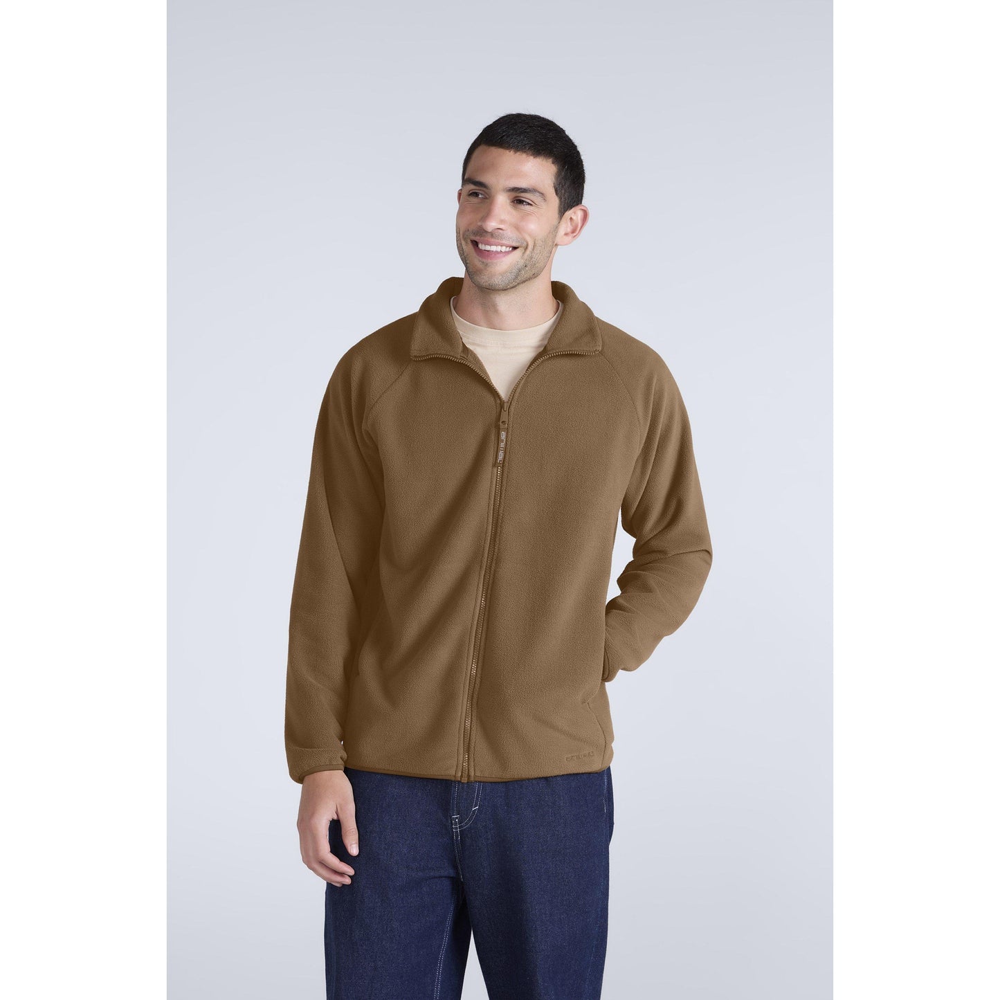 Mustard - Front - Mountain Warehouse Mens Stockholm Full Zip Fleece Jacket