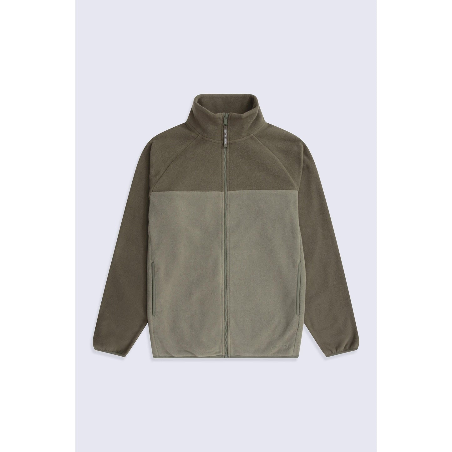 Light Khaki - Front - Mountain Warehouse Mens Stockholm Full Zip Fleece Jacket
