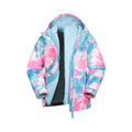 Blue - Front - Mountain Warehouse Childrens-Kids Aries Watercolour 3 in 1 Waterproof Jacket