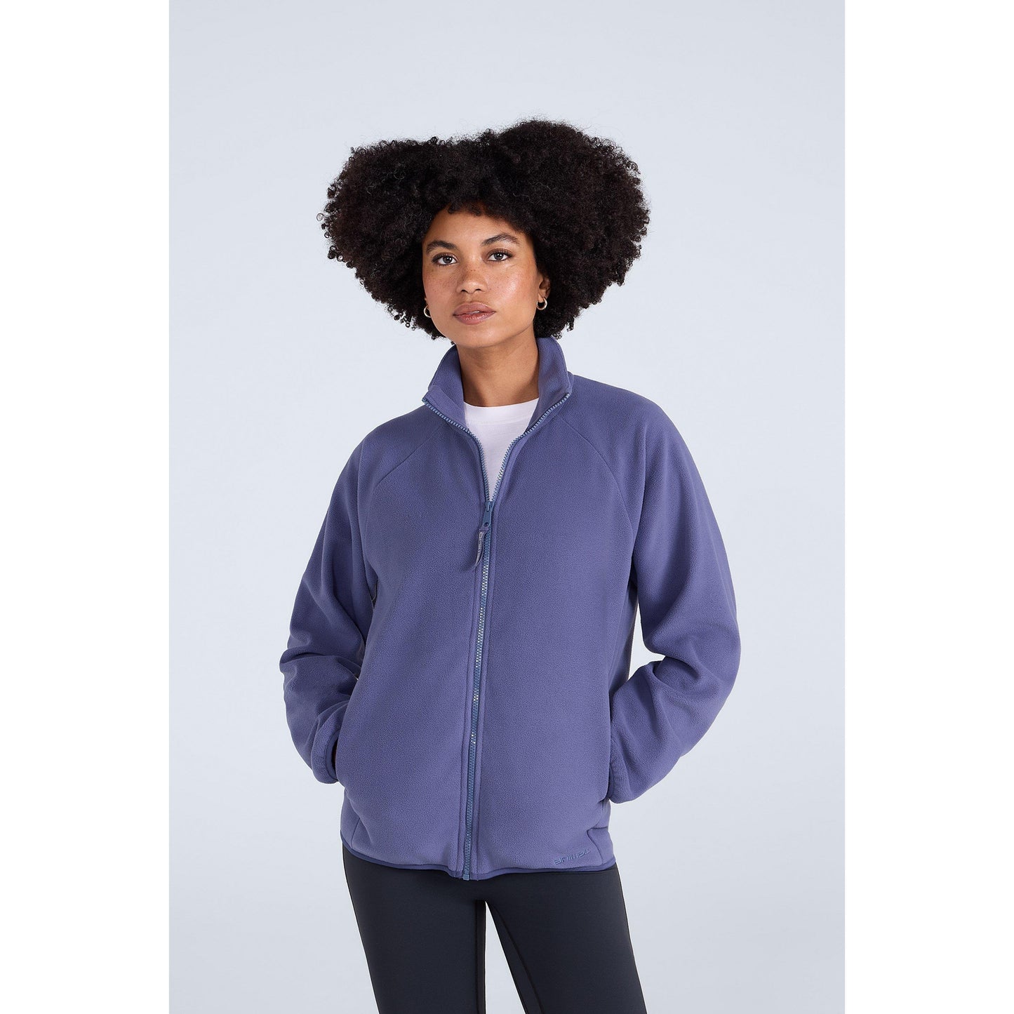 Navy - Front - Animal Womens-Ladies Stockholm Full Zip Fleece Jacket