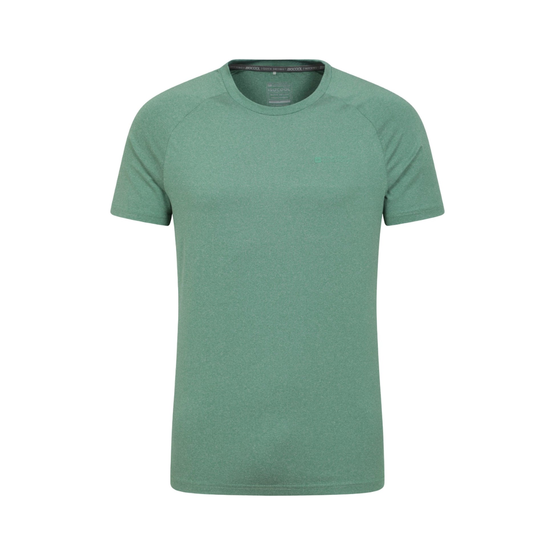 Green - Front - Mountain Warehouse Mens Agra Melange T-Shirt