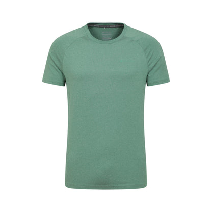 Green - Front - Mountain Warehouse Mens Agra Melange T-Shirt