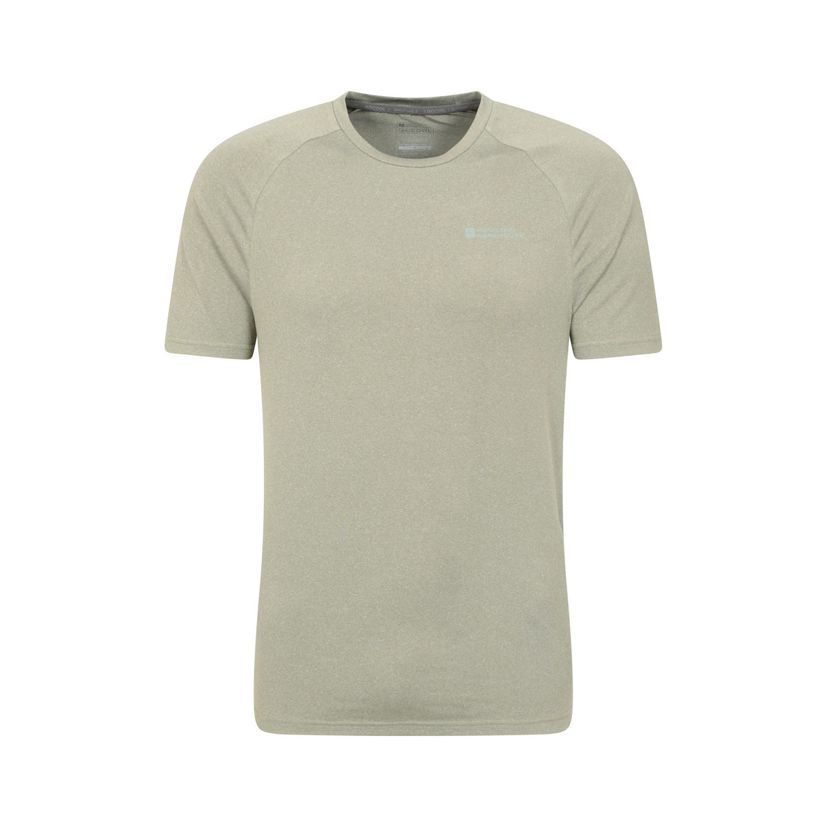 Khaki Green - Front - Mountain Warehouse Mens Agra Melange T-Shirt