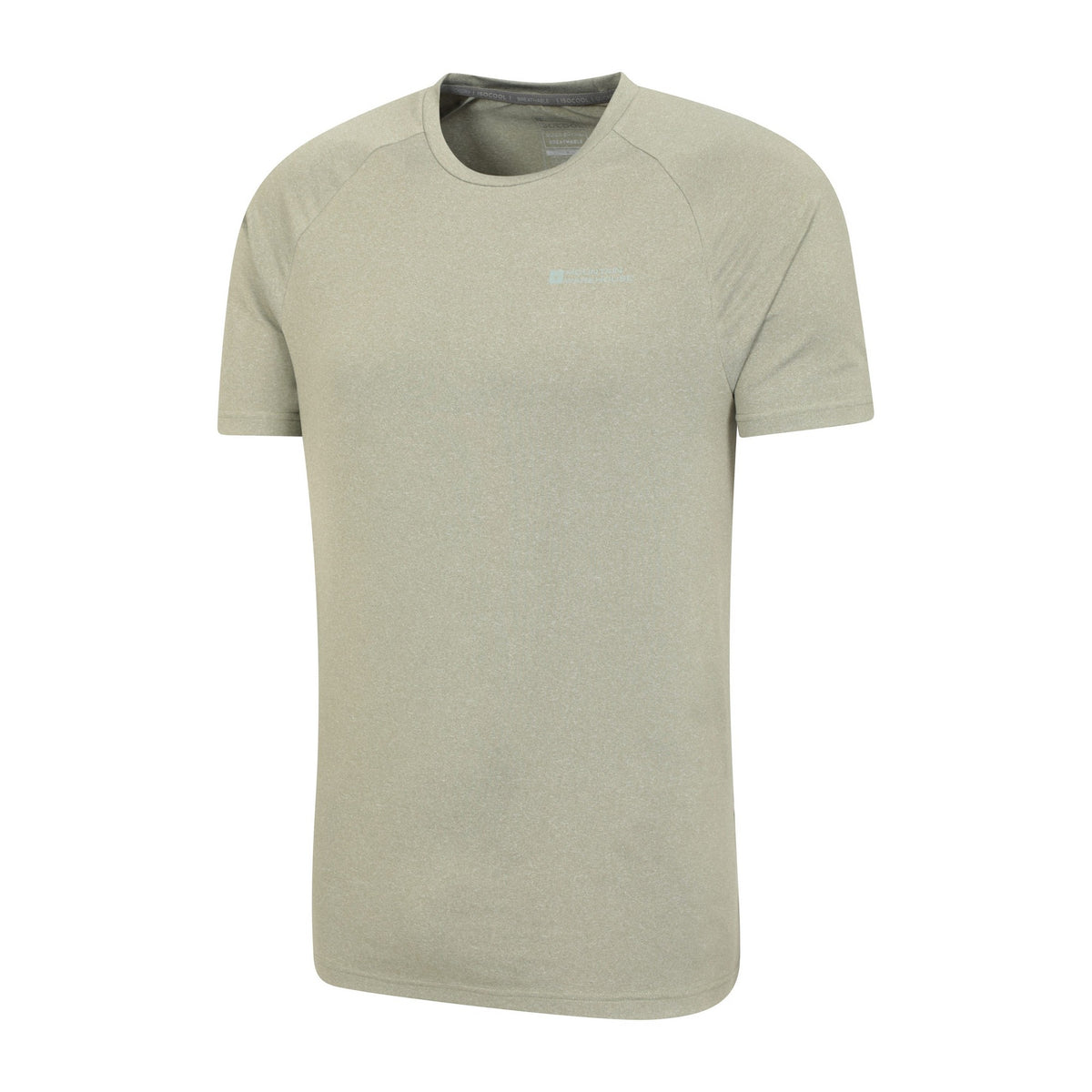 Khaki Green - Side - Mountain Warehouse Mens Agra Melange T-Shirt