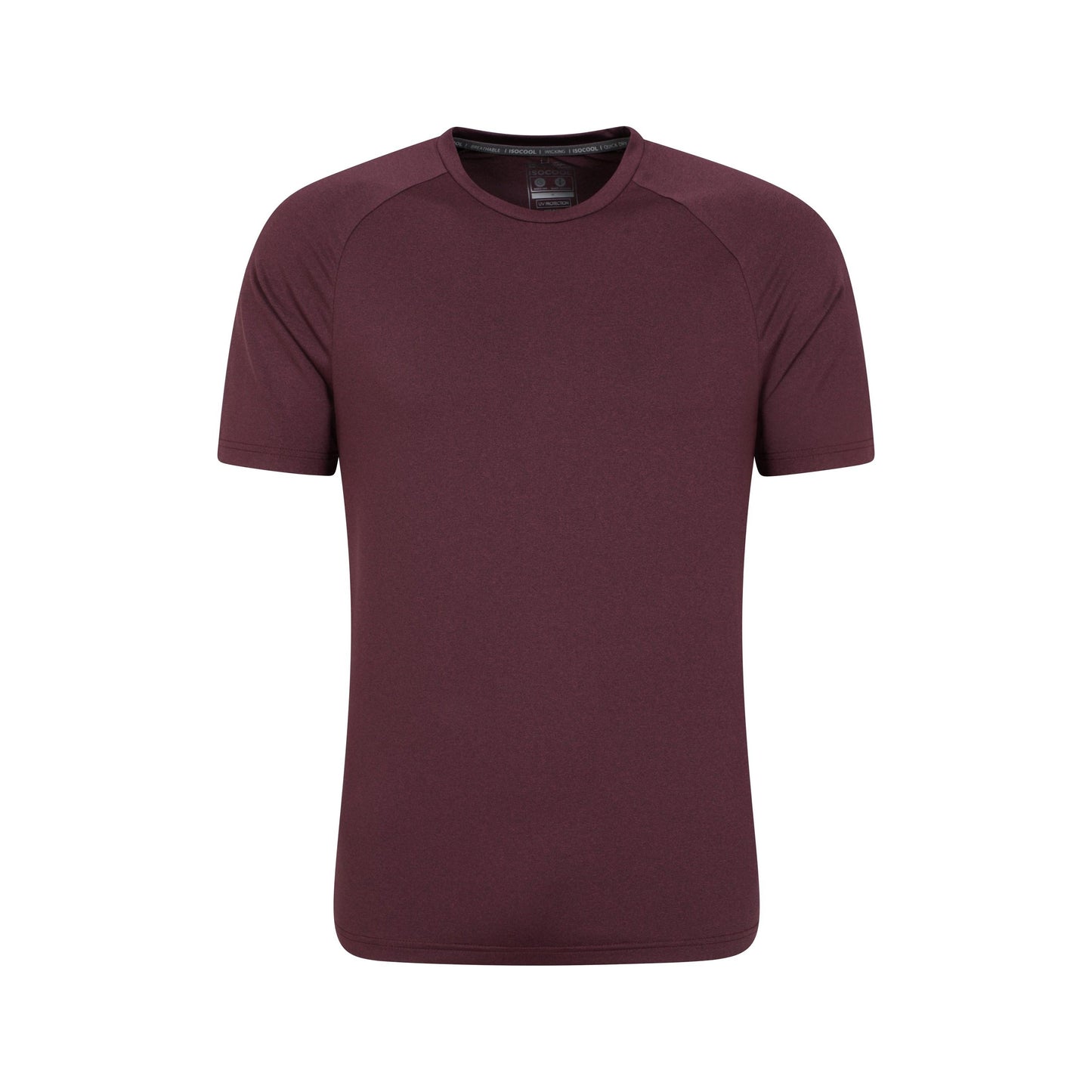 Dark Purple - Front - Mountain Warehouse Mens Agra Melange T-Shirt