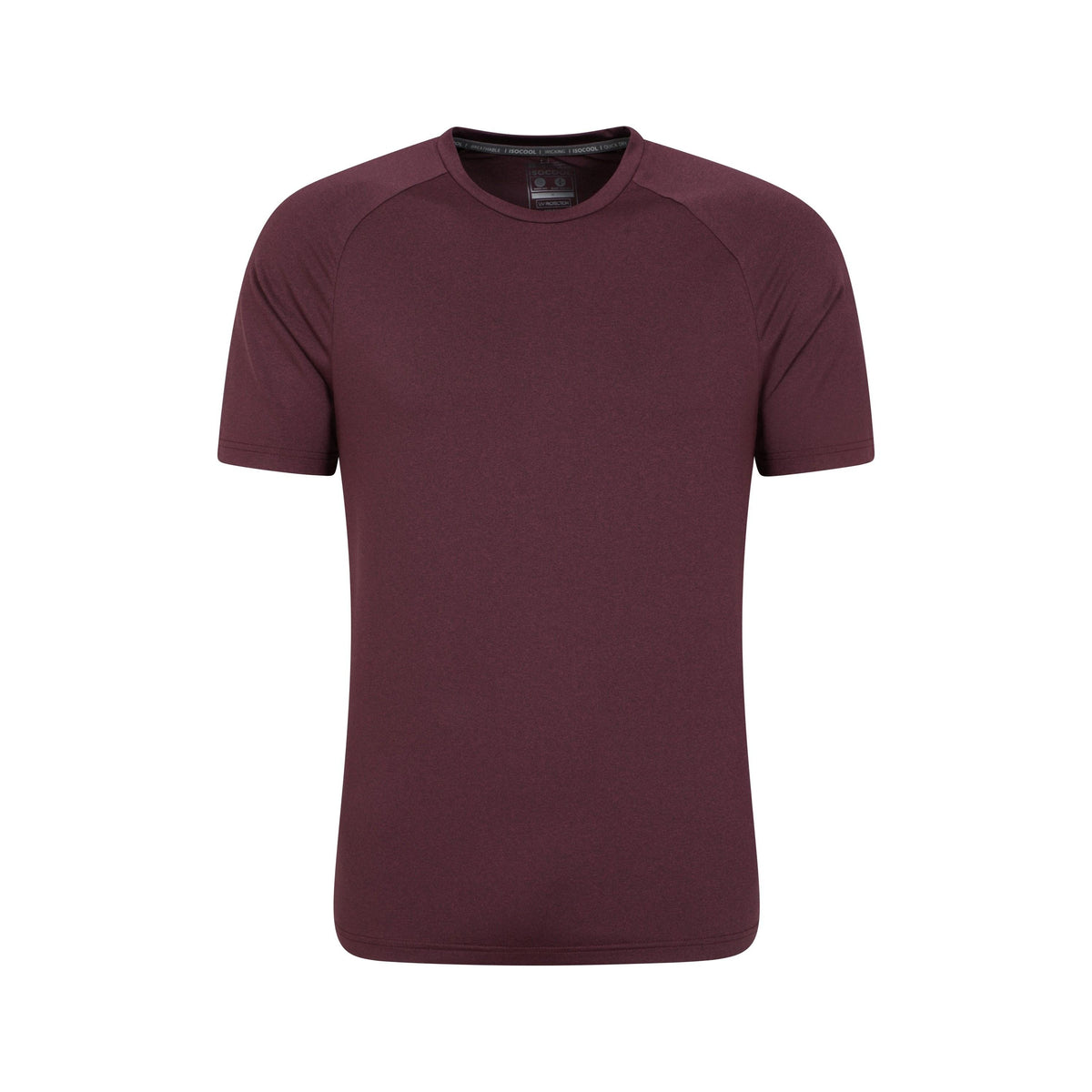 Dark Purple - Front - Mountain Warehouse Mens Agra Melange T-Shirt