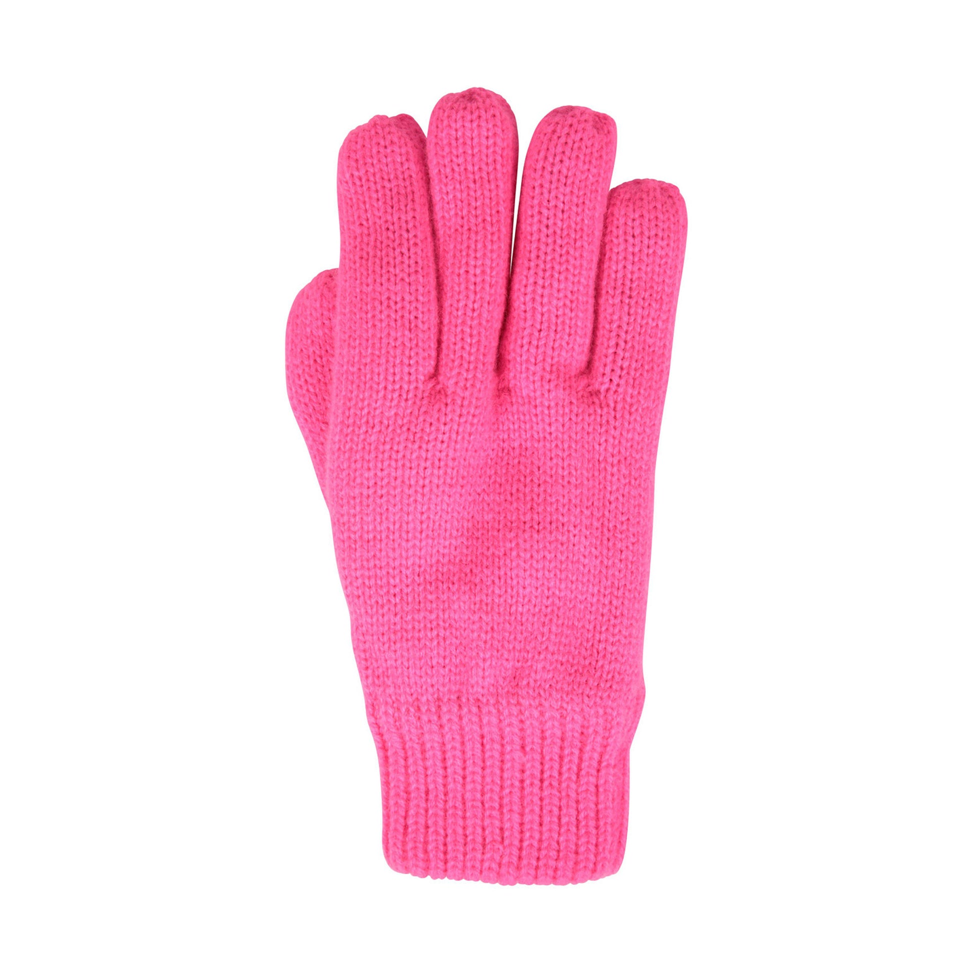 Bright Pink - Pack Shot - Mountain Warehouse Childrens-Kids Thinsulate Fleece Beanie & Gloves Set