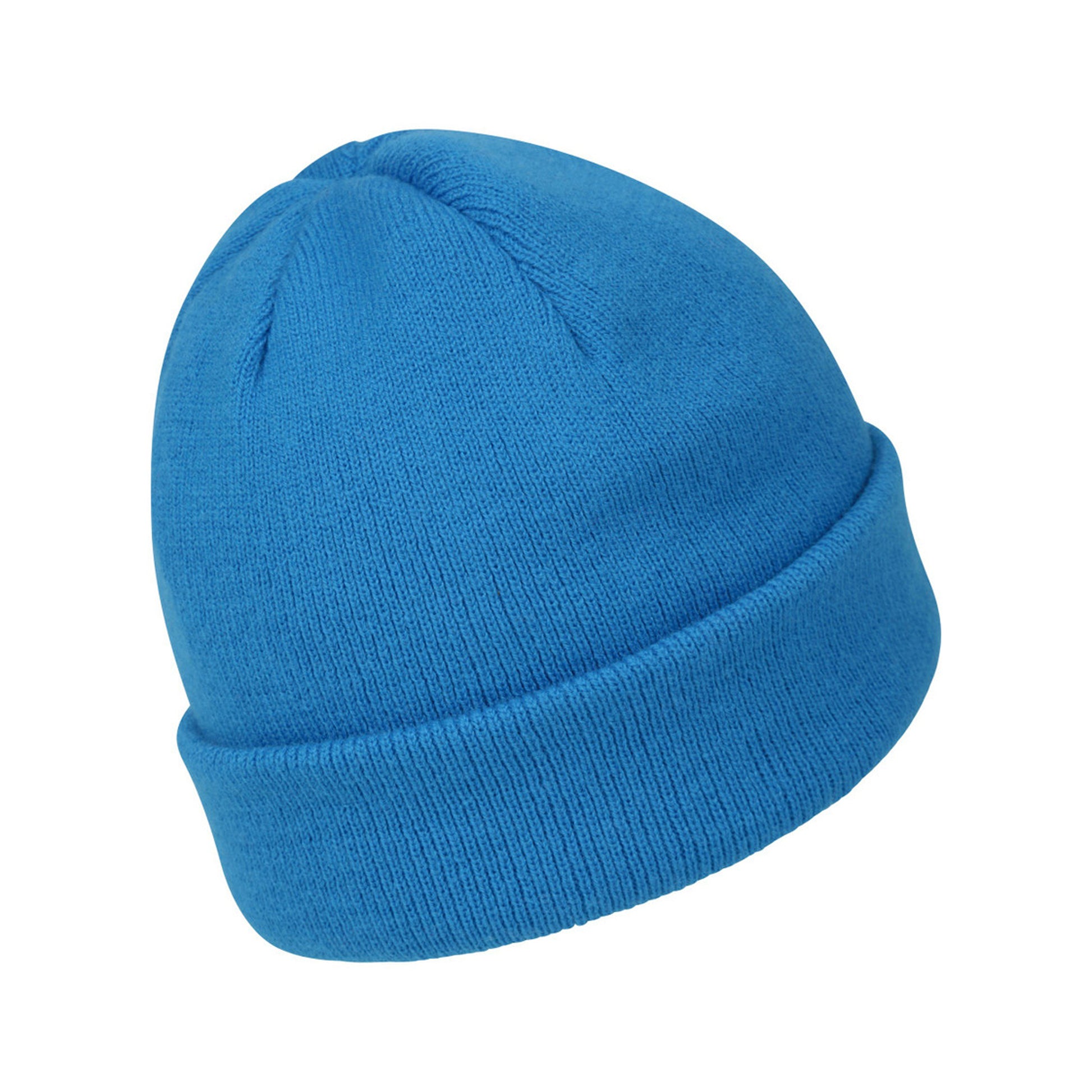 Bright Blue - Side - Mountain Warehouse Childrens-Kids Thinsulate Fleece Beanie & Gloves Set