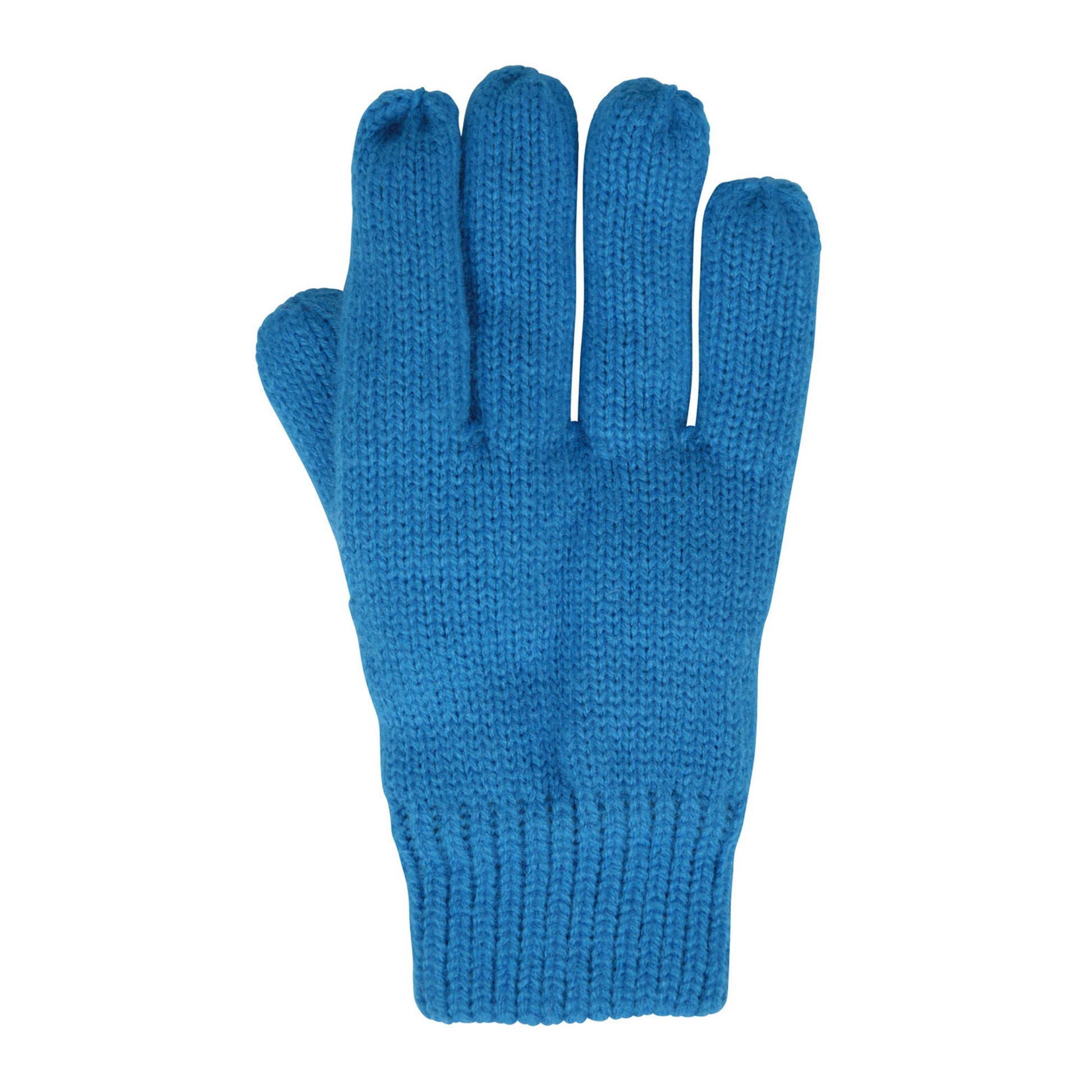 Bright Blue - Pack Shot - Mountain Warehouse Childrens-Kids Thinsulate Fleece Beanie & Gloves Set