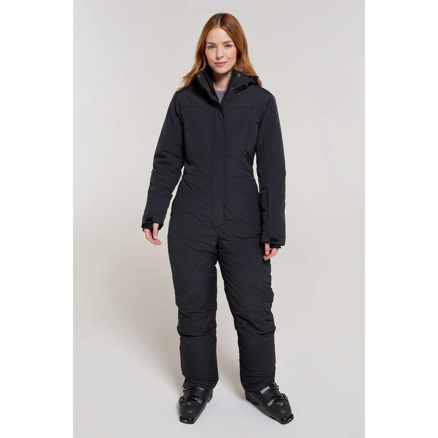Black - Front - Mountain Warehouse Womens-Ladies Cloud Abstract Ski Suit