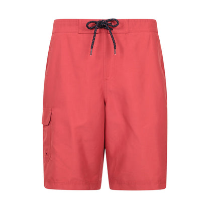 Burgundy - Front - Mountain Warehouse Mens Ocean Swim Shorts
