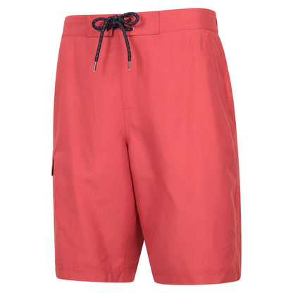 Burgundy - Side - Mountain Warehouse Mens Ocean Swim Shorts